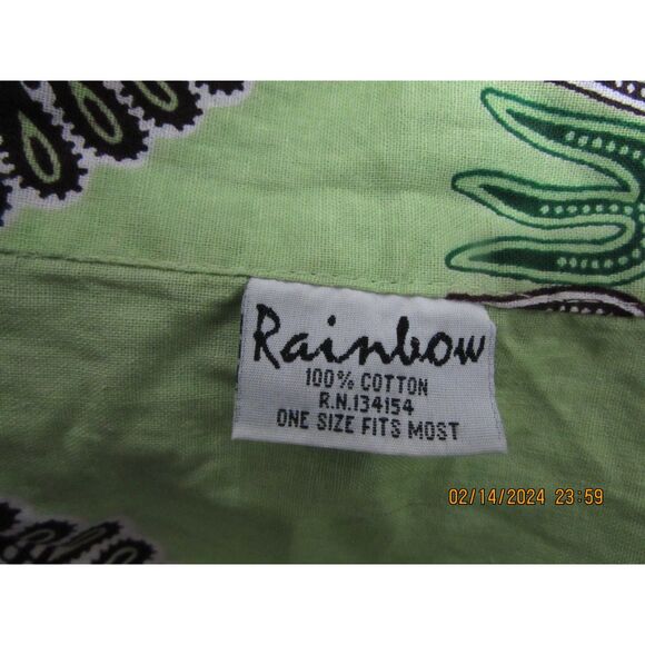 RAINBOW WOMEN'S BOHO WRAP SKIRT MAXI COTTON LIME GREEN PURPLE SIDE POCKETS BEACH - Picture 10 of 11